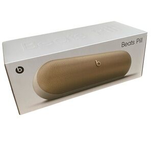 NEW Beats Pill Portable Wireless Bluetooth Speaker System Champagne Gold SEALED
